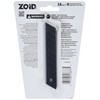 Zoid 18mm Snap Knife Black Blade Refill 5 Pack, Sharp