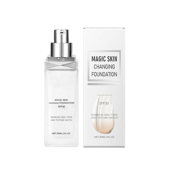 Liquid Foundation - 30ml Full Coverage Face Makeup, Waterproof Radiant