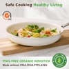 SAKAMOSH 11" Ceramic Frying Pan Nonstick, Skillet, Cooking Pan Non