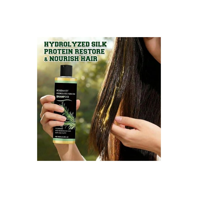 100ml Champú Orgánico De Romero Para El Crecimiento Del Cabello