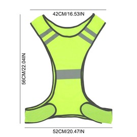 Dewocke Sicherheits-Reflektorweste Set, Anpassbar & Hochsichtbar, Warnweste für Fahrrad und Joggen, mit 1 Reflektorbander, Reflektierende Kleidung für Dunkelheit - Unisex