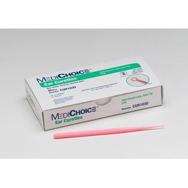 MediChoice Disposable Ear Curette, Single-Use, 3 Millimeter Tip, Pink, 1314CUR1030 (Box of 50)