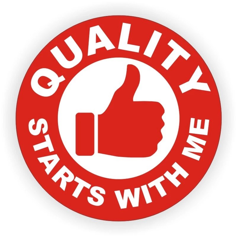 Unbranded/Generic 3pcs Quality Starts With Me Hard Hat Decals Helmet