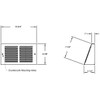 3.5 inch Depth Stamped Steel Triangular Baseboard Grill - 14