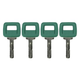 4PCS 11039228 Ignition Keys Compatible with Vol-vo Loaders and Articulating Haul Trucks A20C A25C A30C A35C A40 DA25D DA30D A35D A40D Green