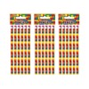 Pack Of 6 Brick Pencils With Eraser