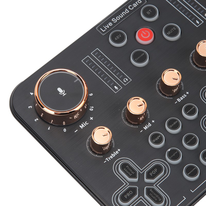 Sound Board Multiple Effects Voice Changer Sound Card for Live