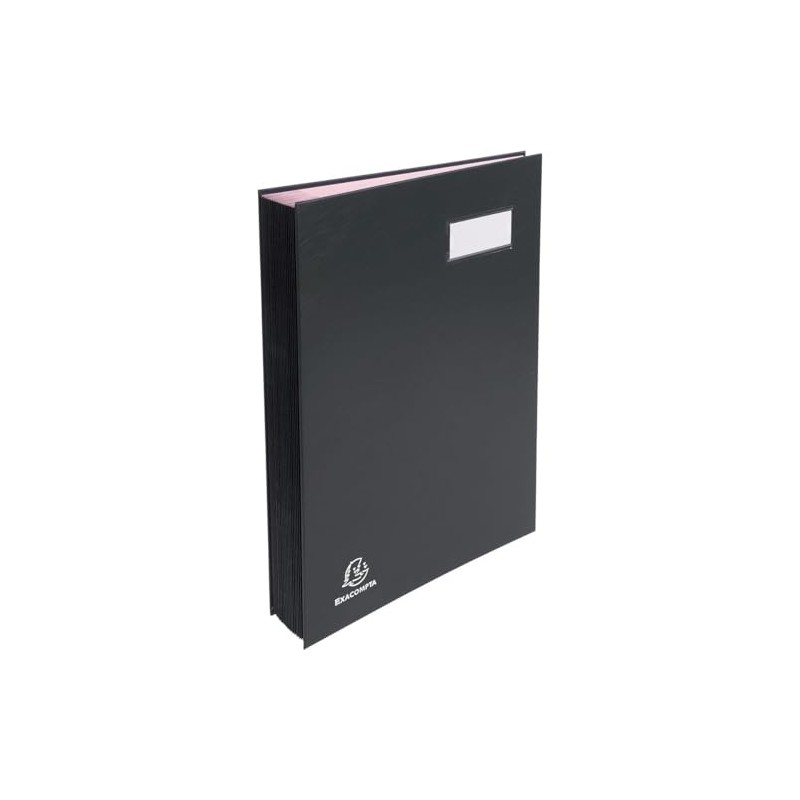 Exacompta 57021E Signature Book with Pocket - 20 Compartments, 24