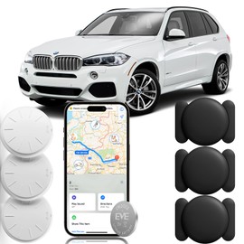 Hongtop H Mini Car GPS Tracking Device for Cars, Vehicles etc, 3PCS Real Time GPS Tracker for Vehicles, Work with Find My (iOS Only), Hidden Car Tracker with Magnetic Waterproof Case, Black