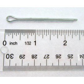 Unbranded Cotter Split Pin ~ 1/8 inch x 2 inch ~ Extra Long ~ Zinc Plated ~ 4 Pack