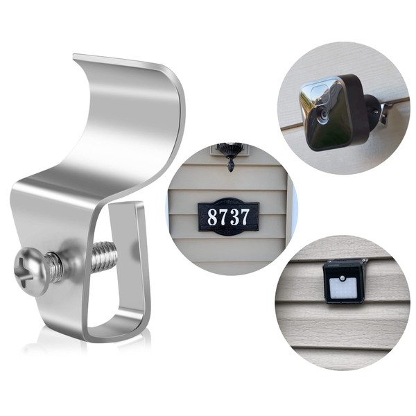 Vinyl Siding Clips,20-Pack No-Hole Outdoor Camera Mount,Vinyl Siding Hanger for