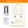 ANJAYLIA - Cadena de luces LED de 60 pies, funciona
