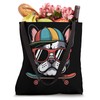 Cool French Bulldog With Skateboard Vibe Tote Bag