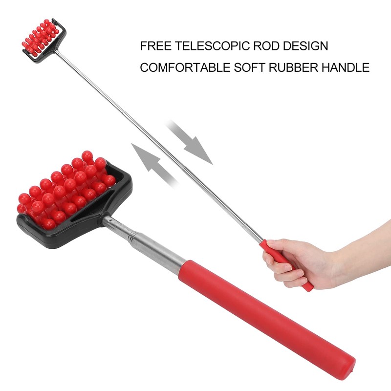 Brrnoo Back Scratcher, Telescopic Massager Back Muscle Roller Adjustable Back