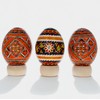3 Wooden Egg Stands Holders Displays 0.75 Inch Diameter
