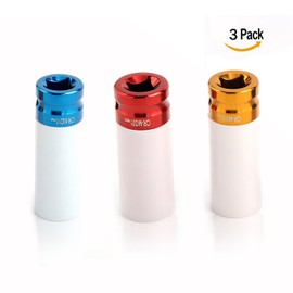 OFKPO 1/2-Inch 3Pcs Color Sleeve,Tire Protection Sleeve Pneumatic Sleeve 17mm 19mm 21mm