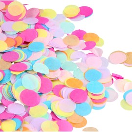 50 g Confetti Colourful, 1.5 cm Multicoloured Round Tissue Confetti, Dots Confetti, Colourful Paper Confetti, for Wedding, Birthday, Baby Shower, Graduation, Ceremony Party Decorations