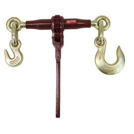 Mytee Products Heavy Duty Specialty Pro Ratchet Load Chain Binder w/Grab Hook & Slip Hook | 1/2" Grab Hook on One Side & 1/2" Slip Hook on Other | 12,000 Lbs Load Limit |