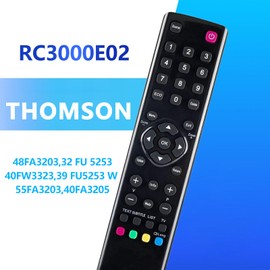 FOXRMT Thomson Replacement Remote Control for Thomson Television 40FT2253 55FT5643 32FU5253 39FU3253C 26HS4246CW 32HZ5233W L24E4105F 32HS4246CW 42FS4246C 32HU3253 4 88FU42443 26HS4244