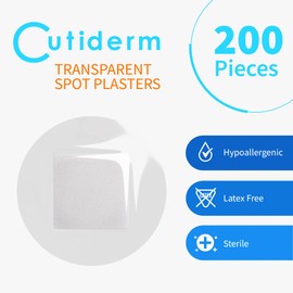 Cutiderm Transparent Small Round Spot Plasters 22 x 22mm 200 Plasters Per Box