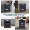 Sunnydaze 3-Tier Storage Cabinet with Drawers - Indoor or Outdoor