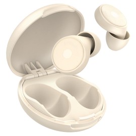 Ear Plugs for Sleeping Noise Cancelling -45dB, Soft and Reusable Silicone Hearing Protection Earplugs with 8 Eartips and Carrying Case, for Sleeping, Concert, Working, Studying, Traveling (Off White)