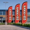 Fanfanwin 2 Pack Parking Feather Flag with 11 ft Pole