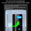 Smart Lock for Glass Door, Lock Automatically, 5 Ways Unlock,