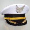[cnstone] Pilot Hat, Hat, Eagle Badge, Embroidered, Costume Accessory, Kids,
