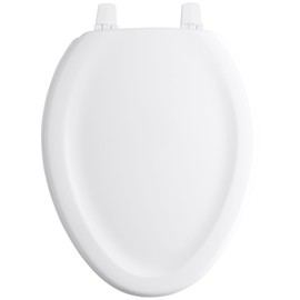 KOHLER K-4647-96 Stonewood Molded-Wood Elongated Toilet Seat in Biscuit