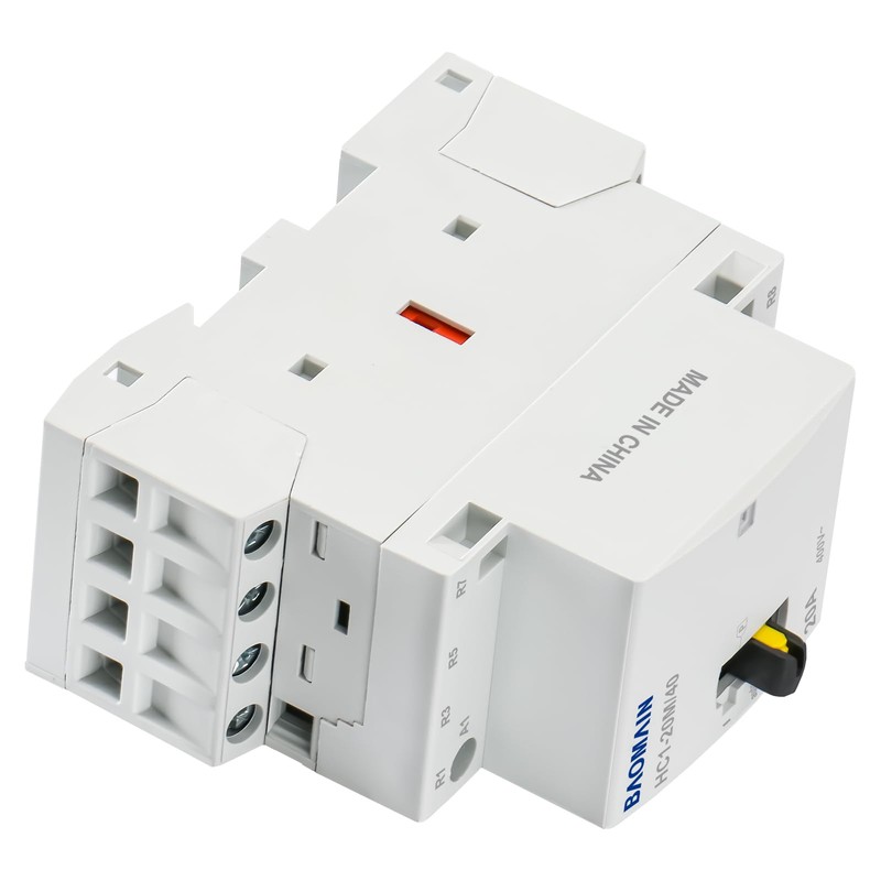 Baomain 220V AC 4-Pole Contactor, 20A 4NC Normally Closed, DIN