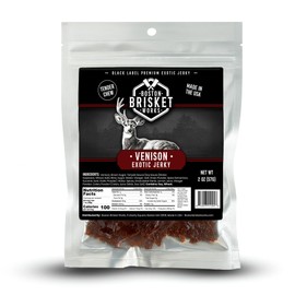 VENISON JERKY – 100% Venison Meat - Exotic Wild Game Snack - Unique Valentines Day Gifts for Men, Boyfriend, Husband – Cool Guy Gift Idea