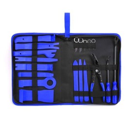Autojack 19 Piece Upholstery Car Trim Remover Tool Kit Car Door Panel Pry Dash Audio Console Radio Removal Tool Installation Removals