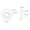 Fingerprint Cabinet Lock Kit Biometric Keyless Locking Anti‑Theft Low Battery