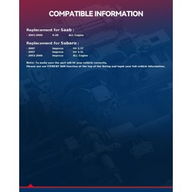 Suride 58883 Air Conditioning Compressor Clutch fits for 2002-2007 Impreza, 2005-2006 9-2X, AC Air Conditioner Clutch kit
