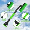 Ayizhiniu Car Ice Scraper with Broom Snow Brush Car 2-in-1