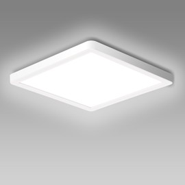 Ouyulong Ceiling Light LED 18 W LED Ceiling Light 6500 K Ceiling Light 1620 LM IP44 Ceiling Light LED for Living Room Bedroom Bathroom Kitchen Bathroom Cellar Balcony Ultra Thin Diameter 23 cm