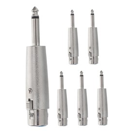 SHINEOFI 6pcs Pin Male to XLR Female Adapter for Audio Output for Mixers and Live Performances Versatile Microphone Stereo Connection