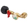 Propane Refill Adapter with Pressure Gauge and On Off Control
