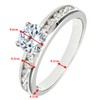 Elegano Sterling Silver Engagement Ring – Solitaire Set Cubic Zirconia