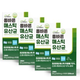 Correct Mastic Lactobacillus, 4 intestinal active beneficial bacteria that help with bowel health and defecation / 올바른매스틱유산균 장건강 배변도움 장활성 유익균 4개