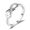 JewelryPalace Infinity Forever Love Knot Cubic Zirconia Promise Ring for