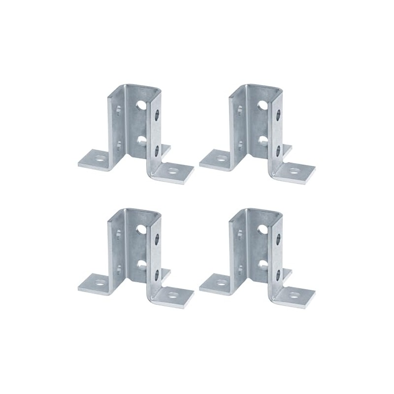 heneng 4 Pack Wing Shaped Fittings for 1-5/8" Strut Channel,7/32"