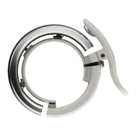 Knog Oi Prima Bicycle Bell Grey 23.8-31.8mm Button