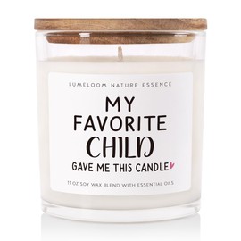 LUMELOOM Gifts for Mom from Daughter, Son, 11oz Aromatherapy Lavender Scented Soy Wax Candle, Funny Mom, Mother Birthday Gifts, Mothers Day Presents