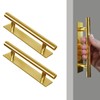 kwa heri Self-Stick Push Pull Helper Hidden Cabinet Handle ABS