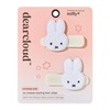dearcloud x Miffy Crease-Free Plush Hair Clips Set of 2