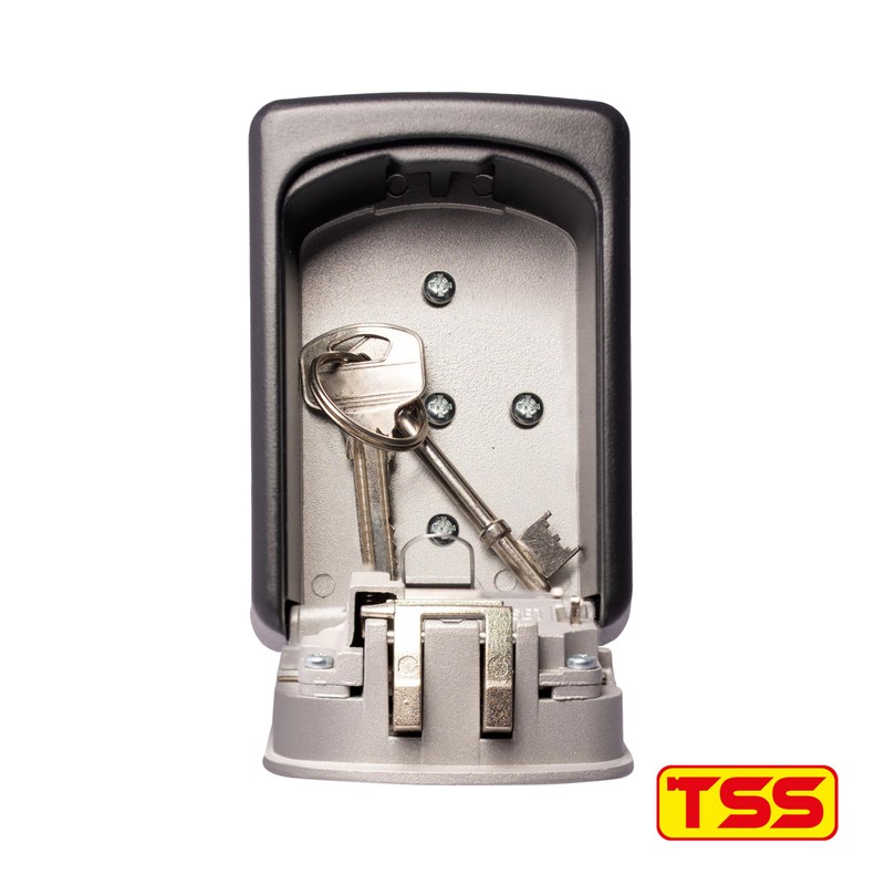 TSS Medium Size Wall Mounted Key Safe 4 Wheel Combination