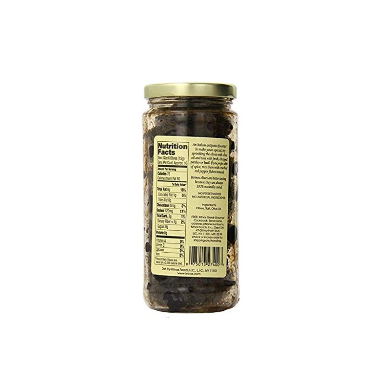 Krinos Olives, Italian Style Oil Cured, 10 Ounce (pack of