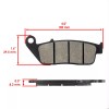 Caltric Front Rear Brake Pads for Kymco Xciting 500I Ri